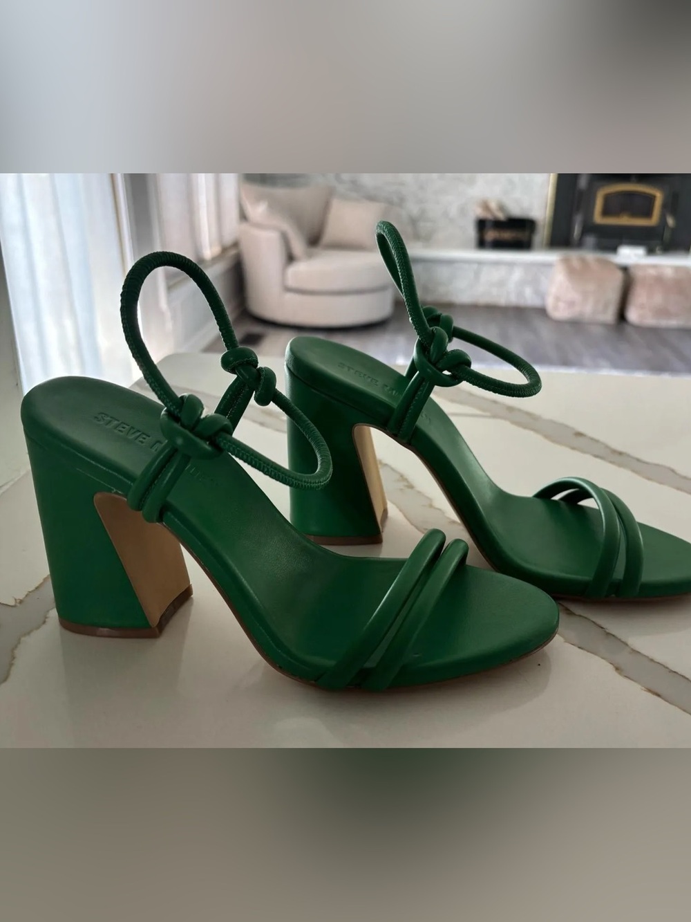 Steve Madden Kelly Green Block Heels